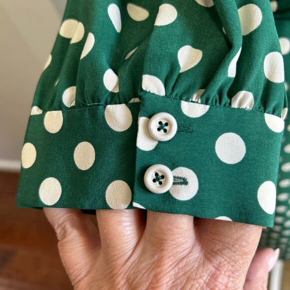 Kate Spade Green Wrap Dress - Picture 3 of 7